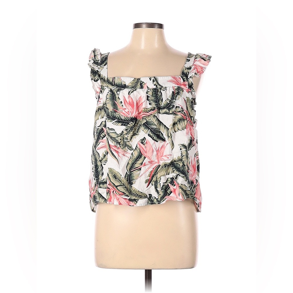 🌺🌴🤗LOFT Tropical Print Ruffle Tank 🤗🌴🌺